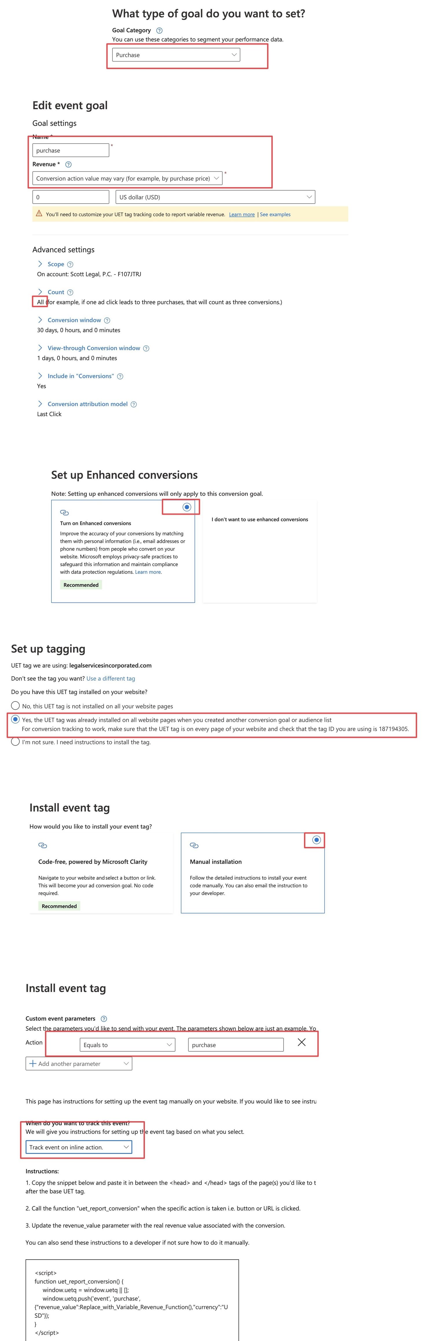 Microsoft (Bing) Ads Enhanced Conversion Tracking
