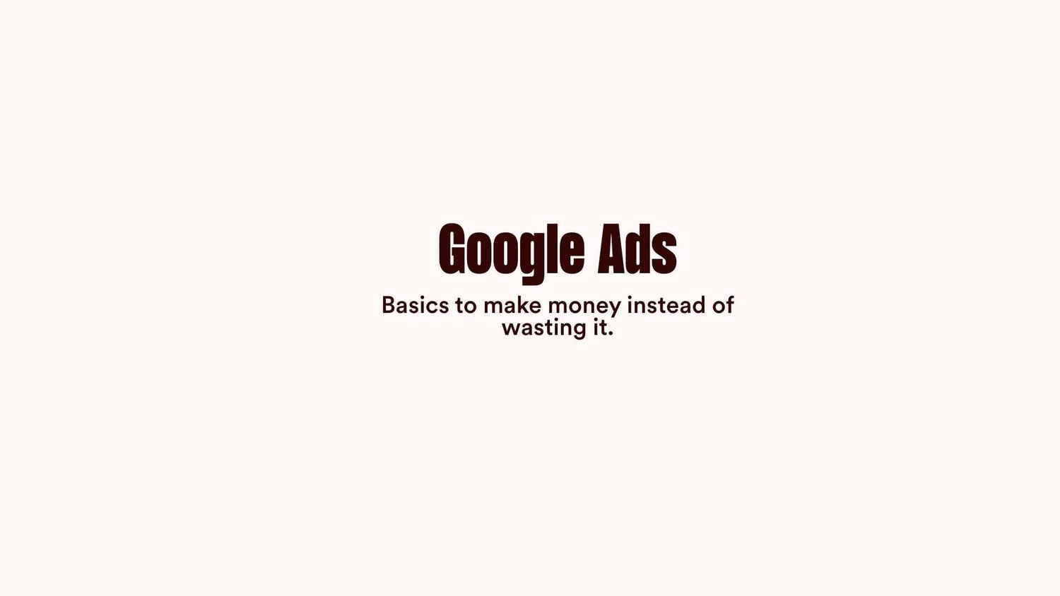 Google Ads for Psychotherapists 101 - slide 1